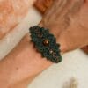 tiger eye macrame bracelet