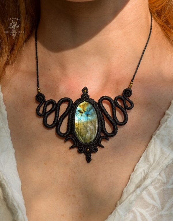 labradorite goddess necklace