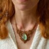 labradorite macrame necklace