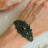 tiger eye macrame bracelet