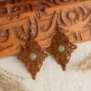 aventurine mother earth earrings