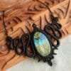 labradorite goddess necklace
