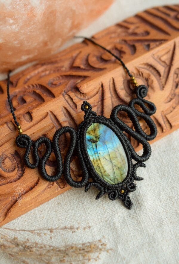 labradorite goddess necklace