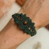 tiger eye macrame bracelet