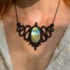 labradorite goddess necklace