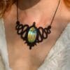 labradorite goddess necklace