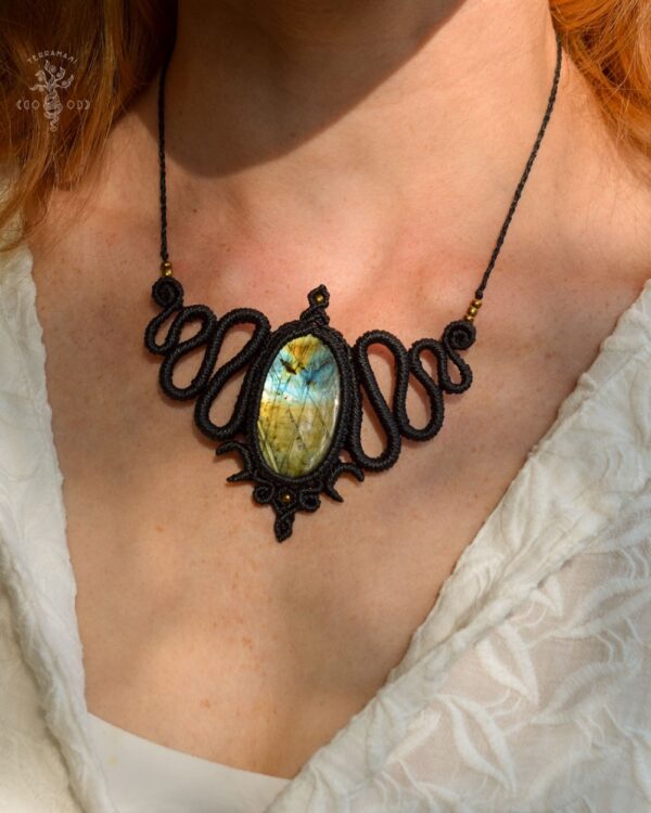 labradorite goddess necklace