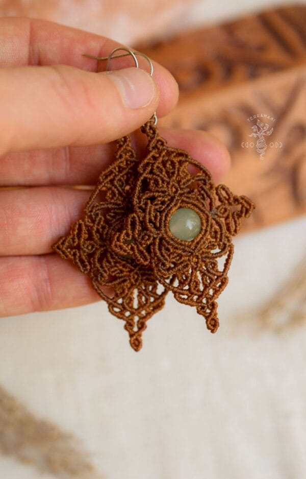 aventurine mother earth earrings