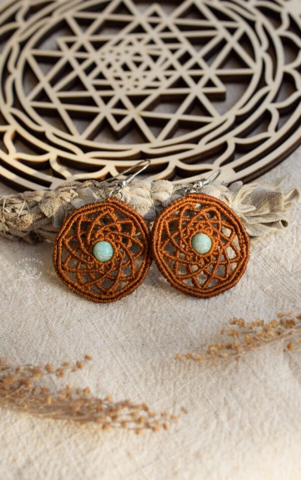 mandala earrings