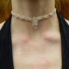 rock crystal handmade macrame choker