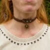 aventurine macrame sun choker