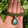 Forest fae choker with labradorite