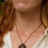sun macrame necklace