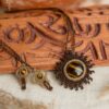 sun macrame necklace