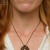 sun macrame necklace