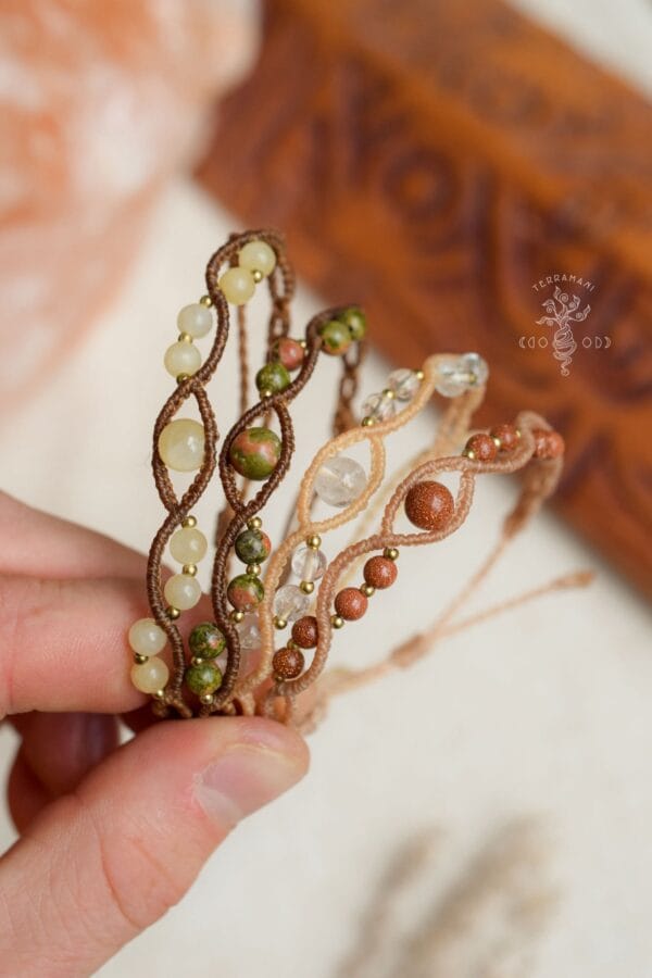 delicate macrame bracelets