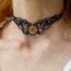 lilith macrame choker moonstone