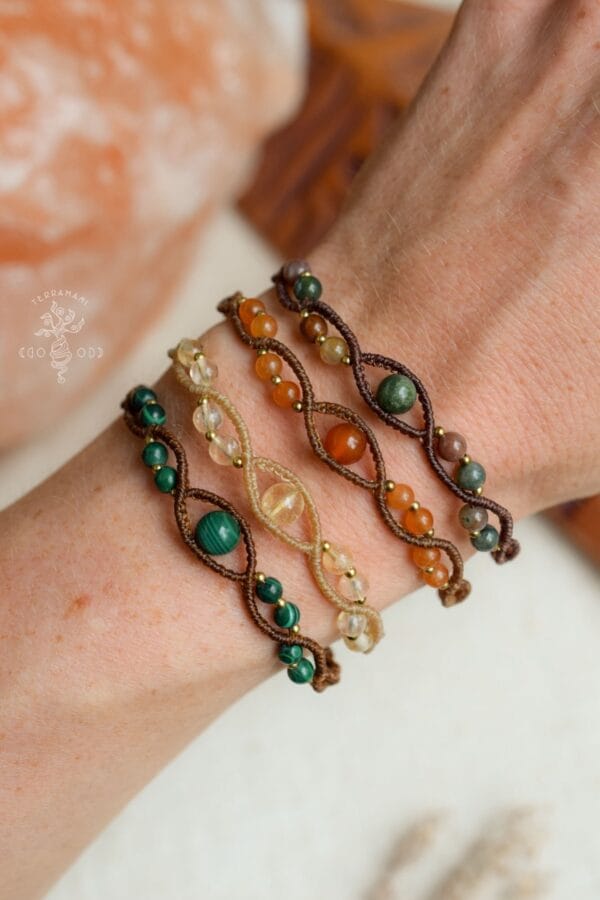 delicate macrame bracelets