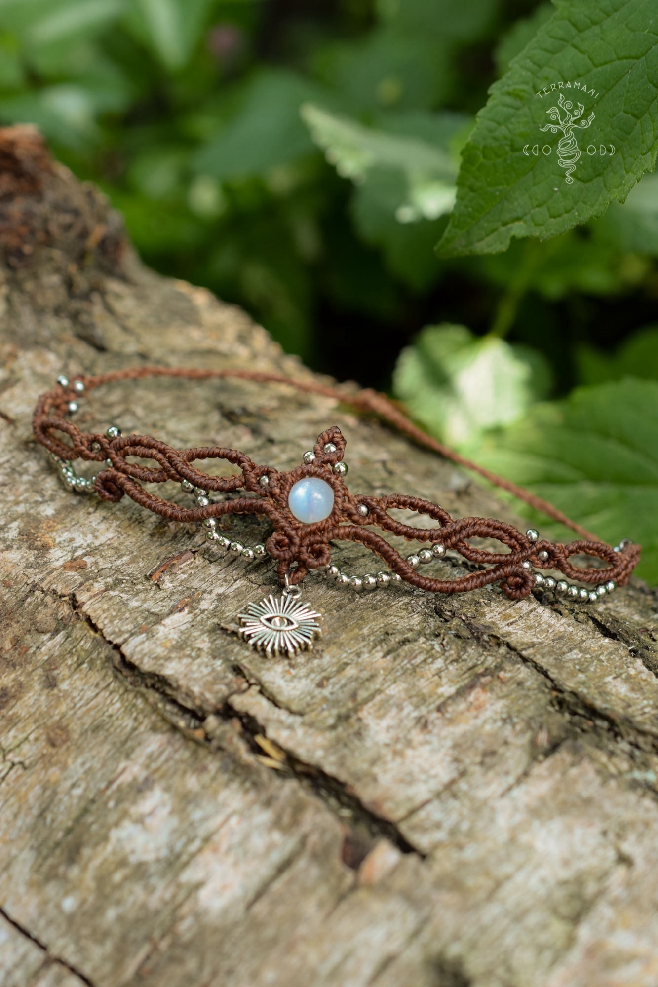 Moonstone Choker | authentic Beaded Choker | Handmade Jewelry | Miriam Ariano Jewelry