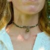sun macrame choker