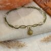 sun macrame choker