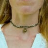 sun macrame choker