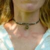 sun macrame choker