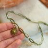 sun macrame choker