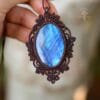 blue labradorite forest necklace