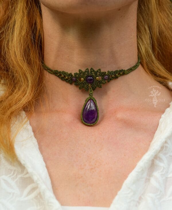 amethyst forest choker