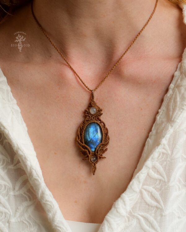labradorite elven necklace