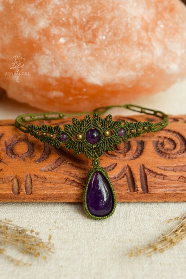 amethyst forest choker
