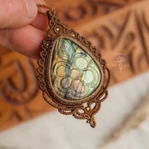 carved labradorite necklace