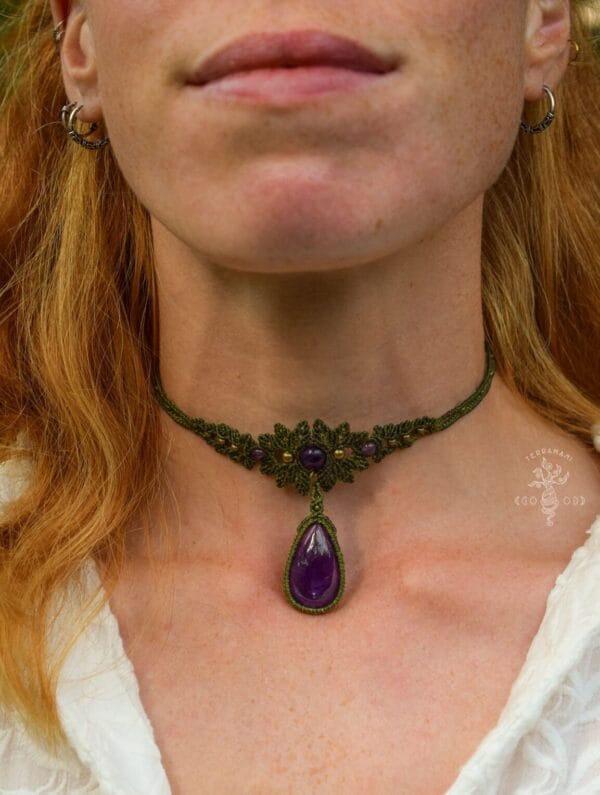 amethyst forest choker