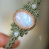 moonstone macrame bracelet
