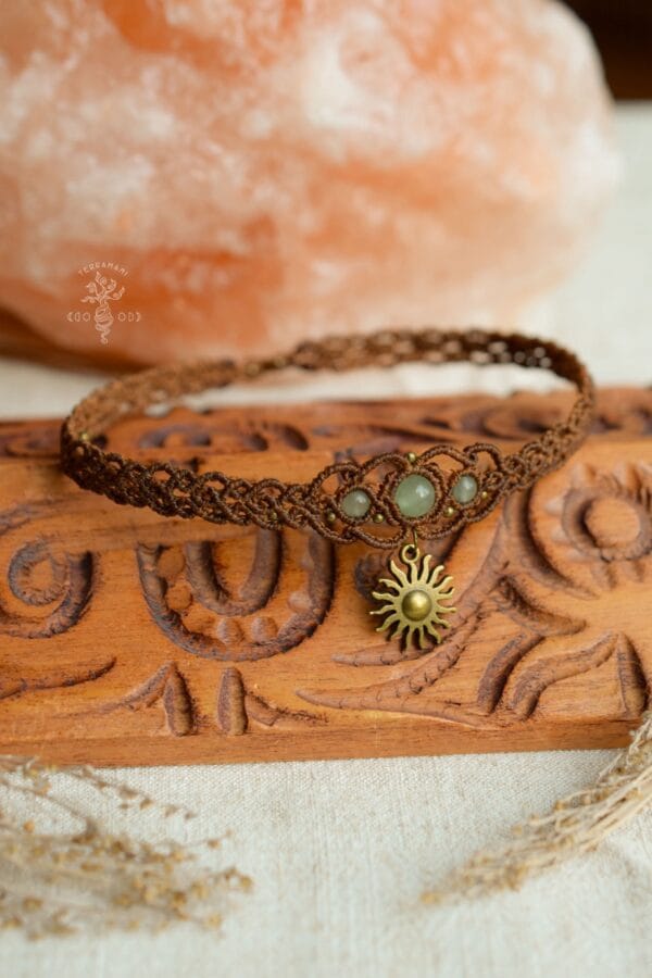 earthy boho sun choker