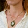 selenite macrame necklace