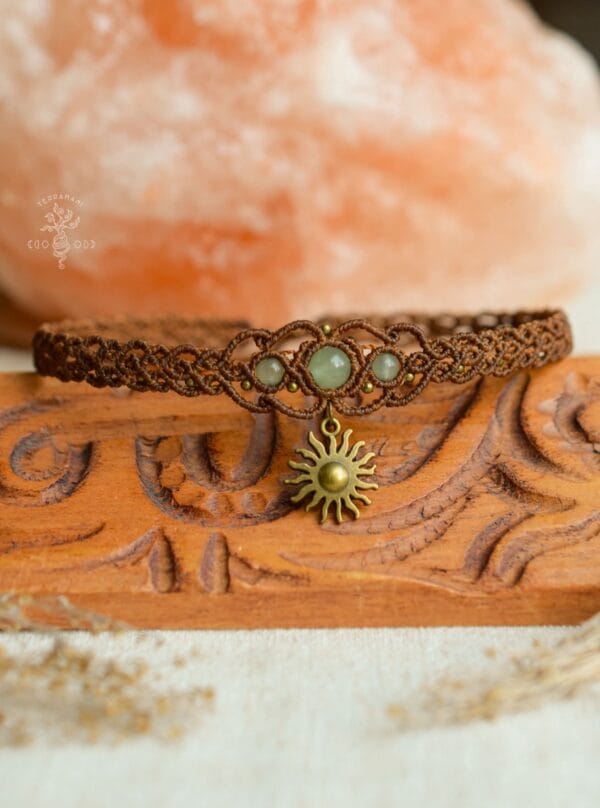 earthy boho sun choker