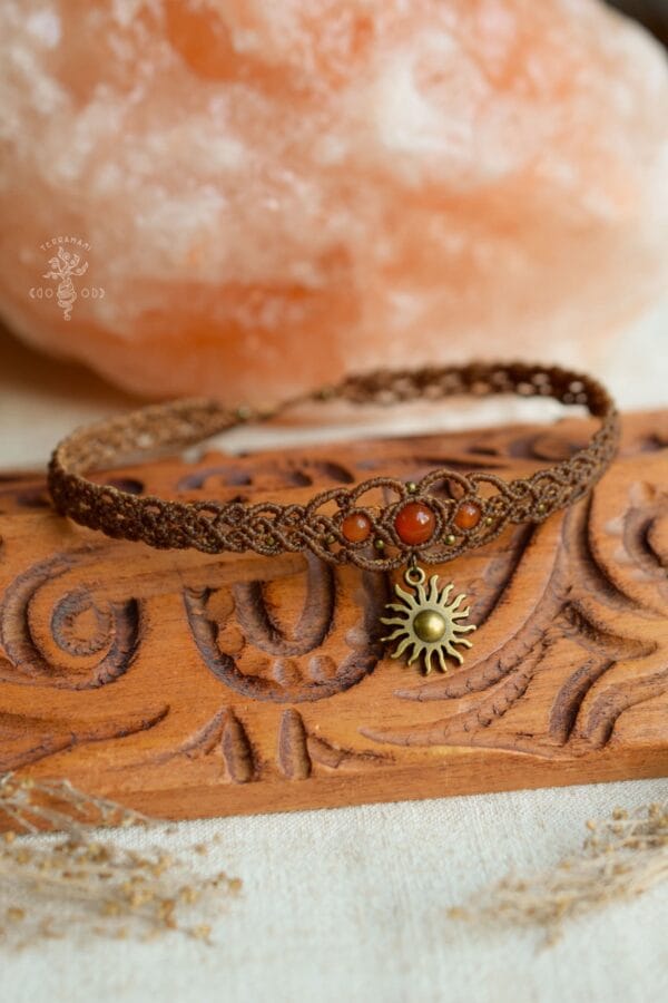 earthy boho sun choker