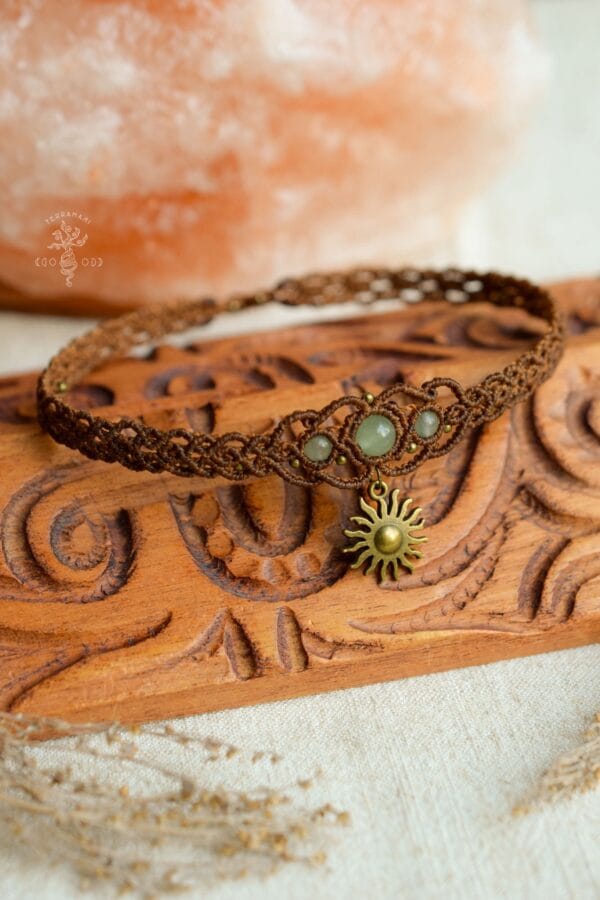 earthy boho sun choker