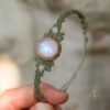 moonstone macrame bracelet