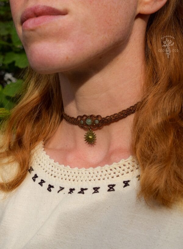 earthy boho sun choker