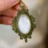 selenite macrame necklace