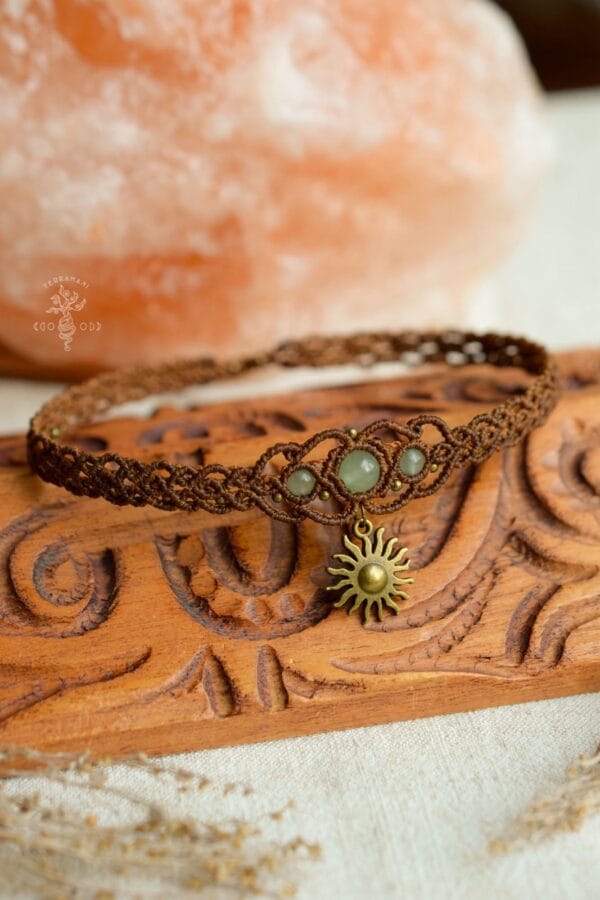 earthy boho sun choker