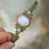 moonstone macrame bracelet