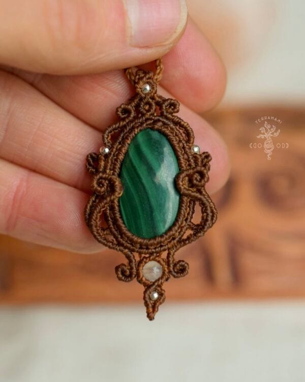 malachite fairy necklace