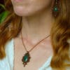 malachite fairy necklace