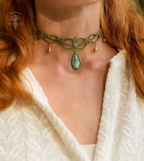 labradorite choker