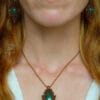 malachite fairy necklace