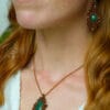 malachite fairy necklace